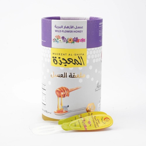 معجزة الشفاء ملاعق عسل الأزهار البرية (16 ملعقة*10غ) 160غ