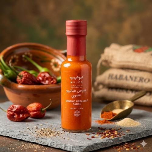 Mujeb Organic Habanero Chili Sauce 125g