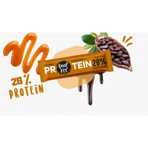 Feel Fit Low Sugar Protein Bar with Caramel Flavor 40g