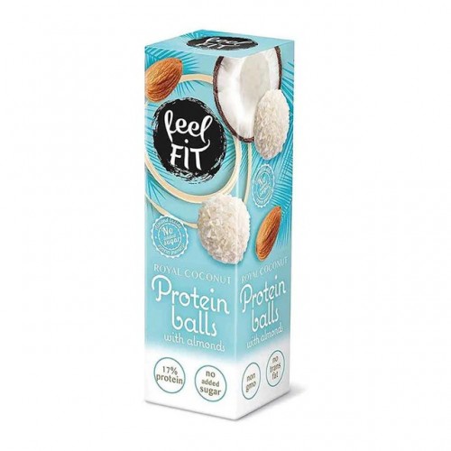Feel Fit No-Added-Sugar Royal Coconut Protein Balls with Almonds 27g