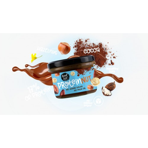 Feel Fit No-Added-Sugar Protein & Cocoa Spread with Hazelnut 200g