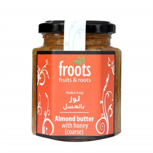 froots Coarse Almond Butter with Honey 200g