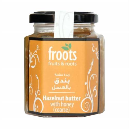 froots Coarse Hazelnut Butter with Honey 200g