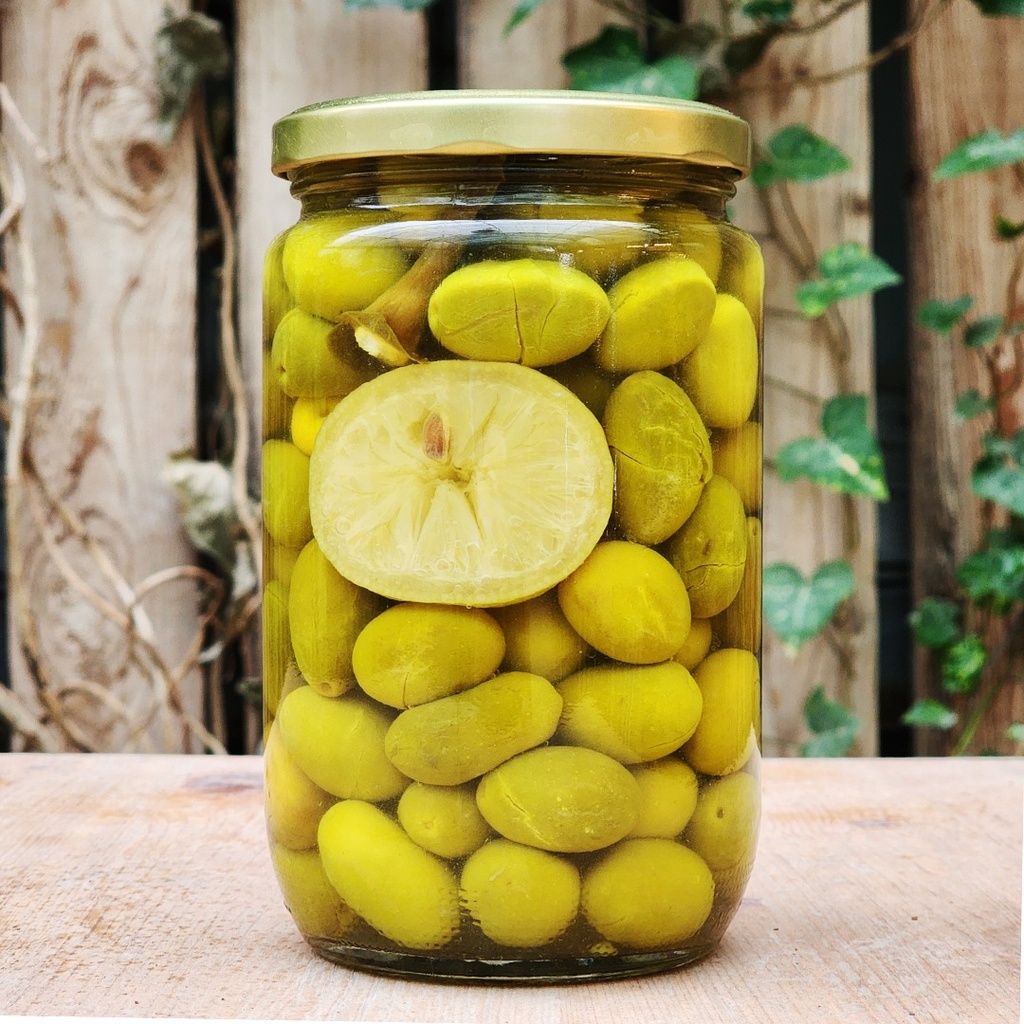 Natural green Olive pickles 700g