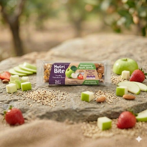 Nutri Bite Strawberry, Apple & Quinoa Bar (No-Added-Sugar) 40g