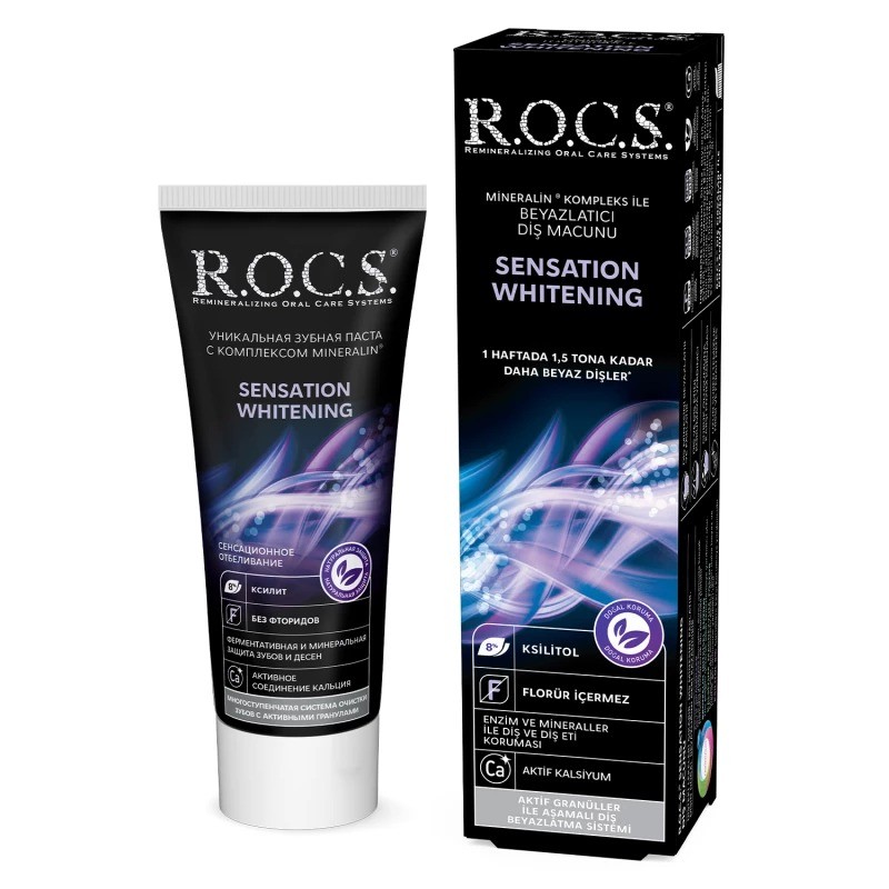 Rocs toothpaste Sensation whitening 74 g