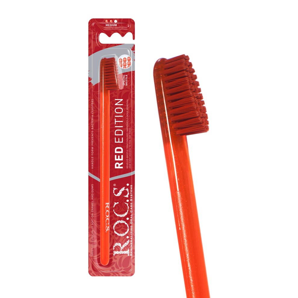 Tooth brush R.O.C ClassicRed Edition medium mix