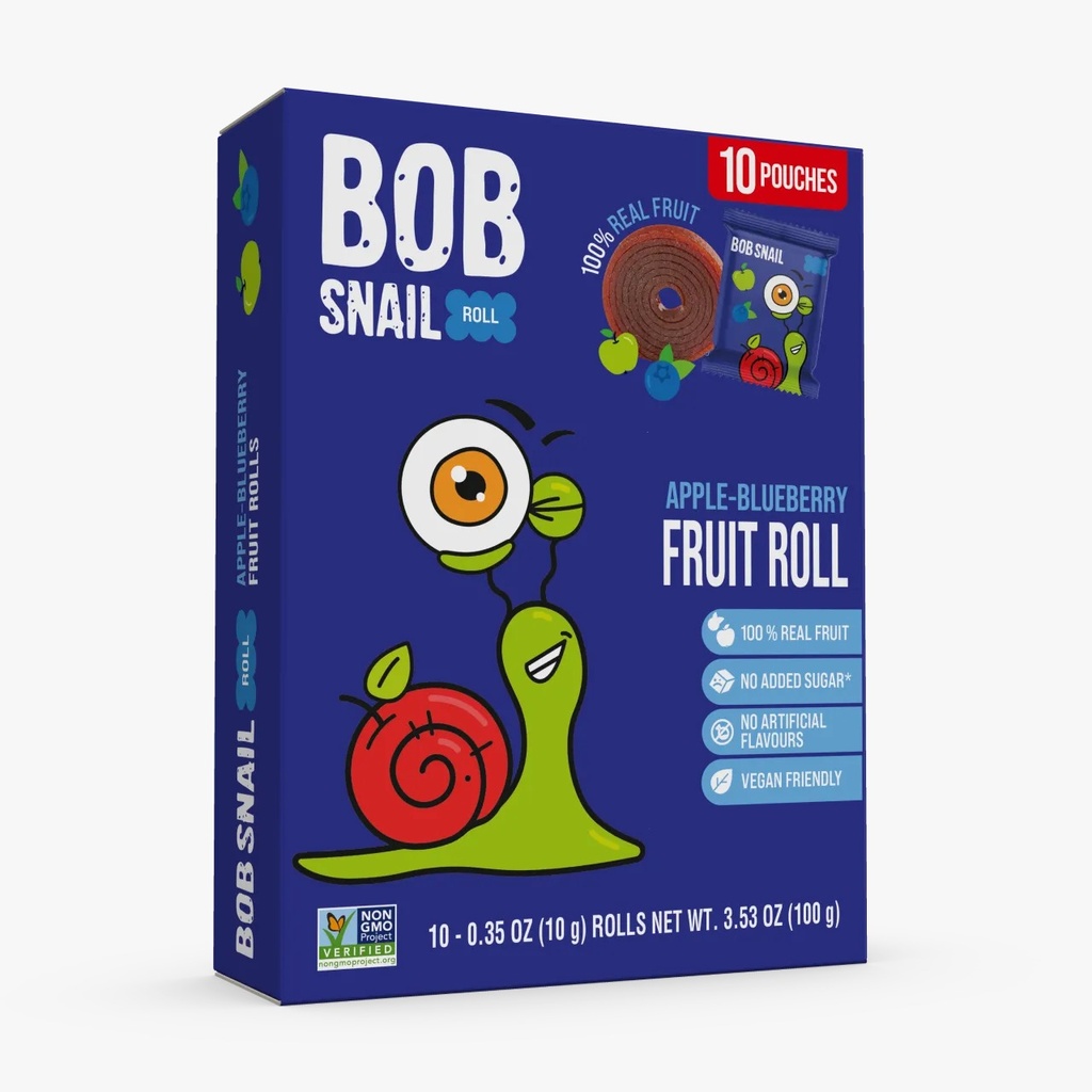 BOB SNAIL Apple-Blueberry Rolls with No-Added-Sugar 100g