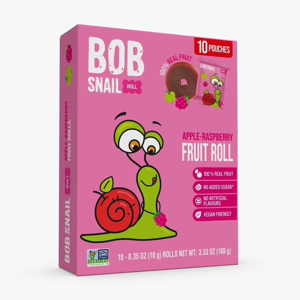 BOB SNAIL Apple-Raspberry Rolls with No-Added-Sugar 100g