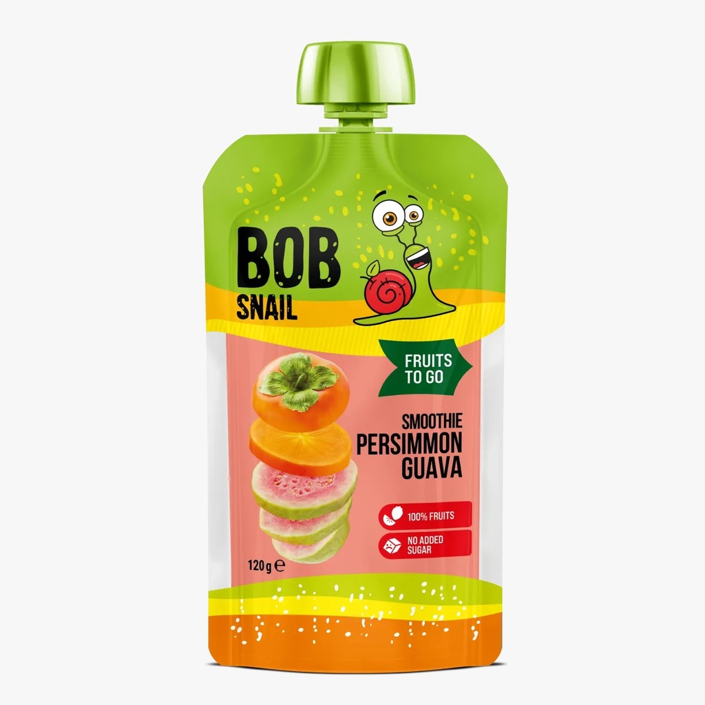 Bob Snail Persimmon & Pink Guava Smoothie 120g