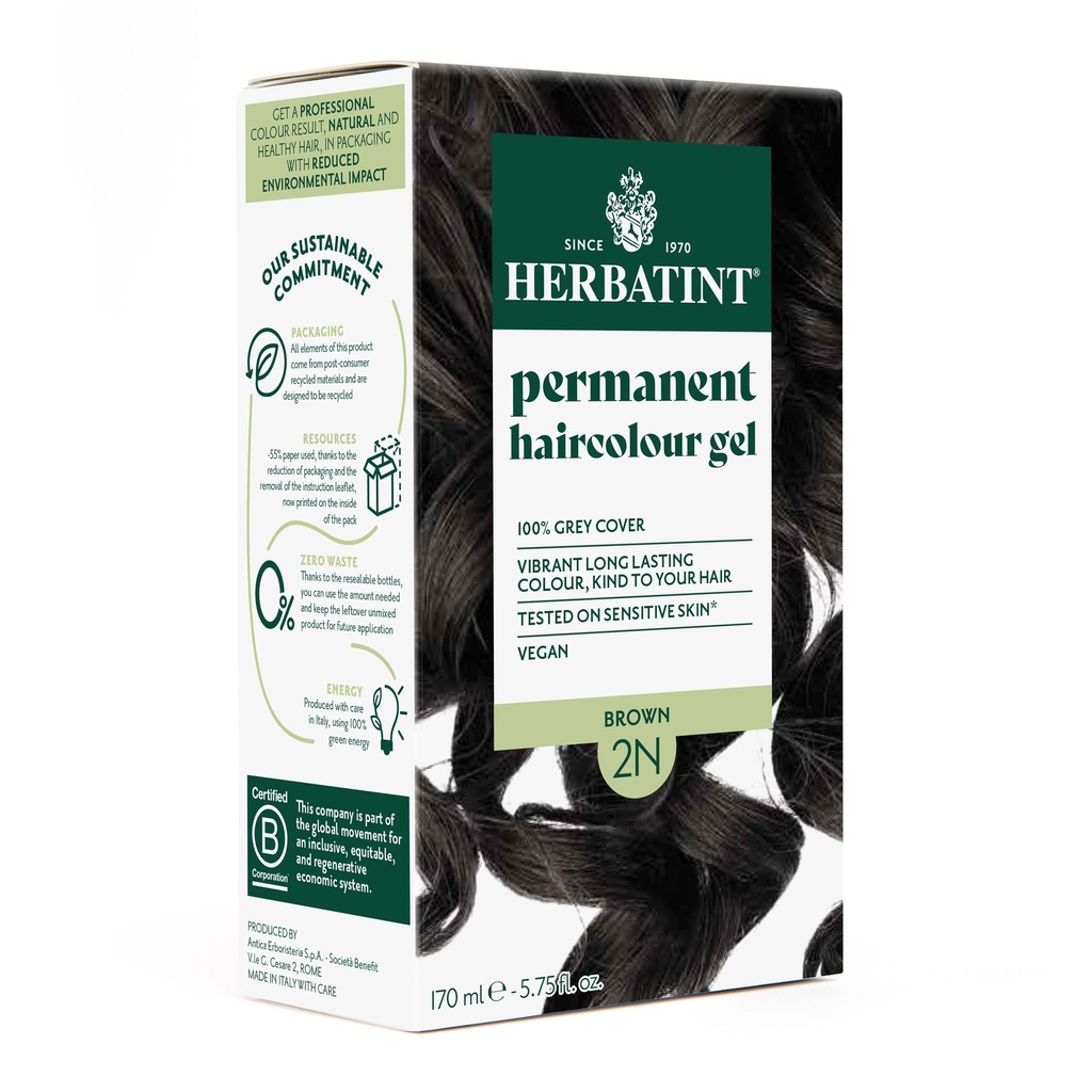 صبغة شعر HERBATINT 2N بني 170 مل