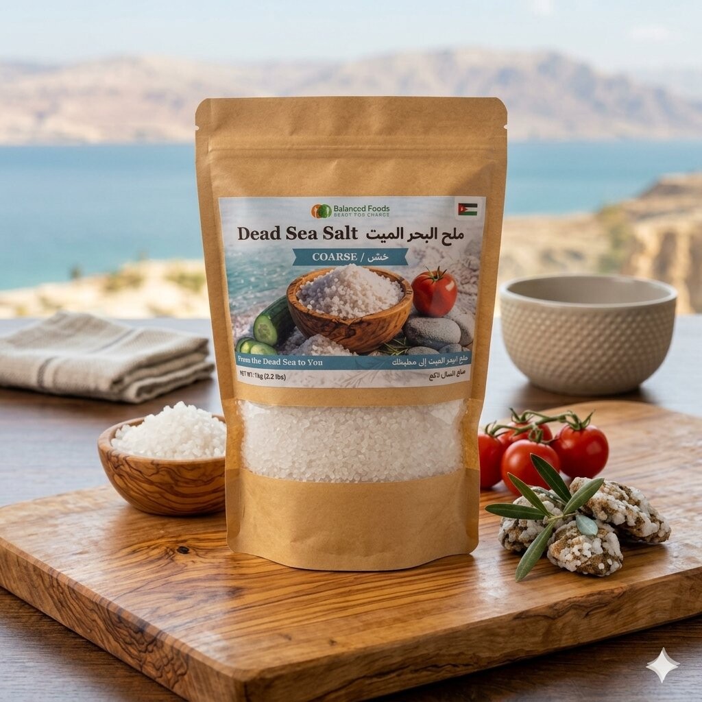 Natural Dead Sea Salt, High Purity 99.5%, 1kg