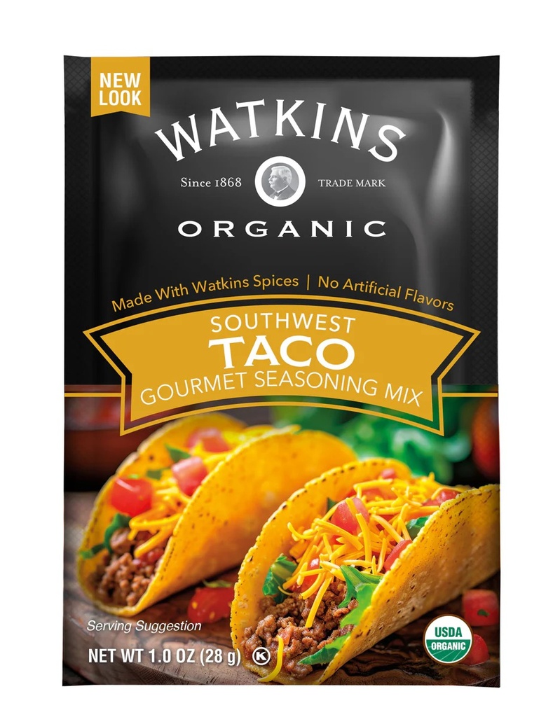 WATKINS Organic Taco Gourmet Seasoning Mix 28g