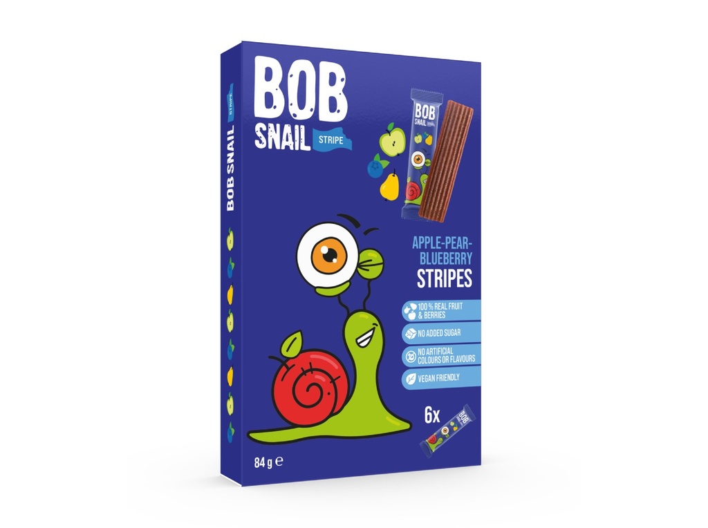 BOB Apple Pear & Blueberry Stripes 84g