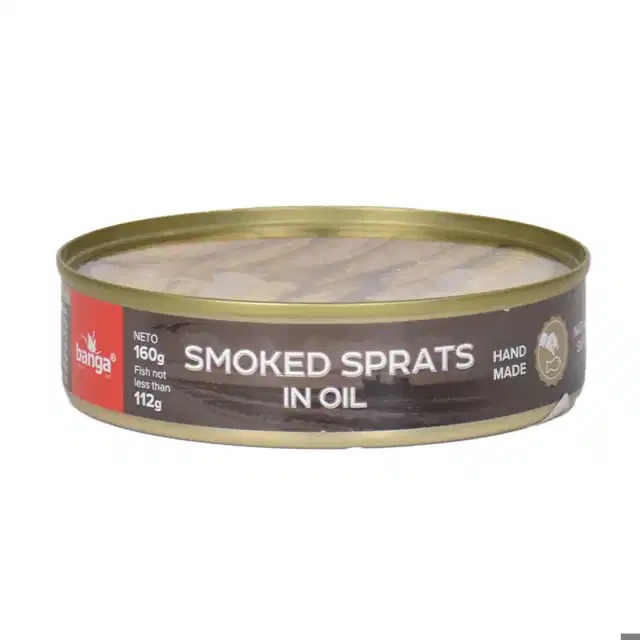 Banga Lightly smoked sprats in oil 160g