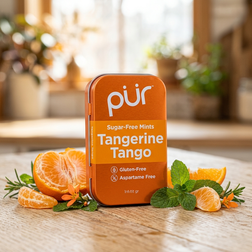 PUR GF SF Mints Tin Tangerine Tango 30g