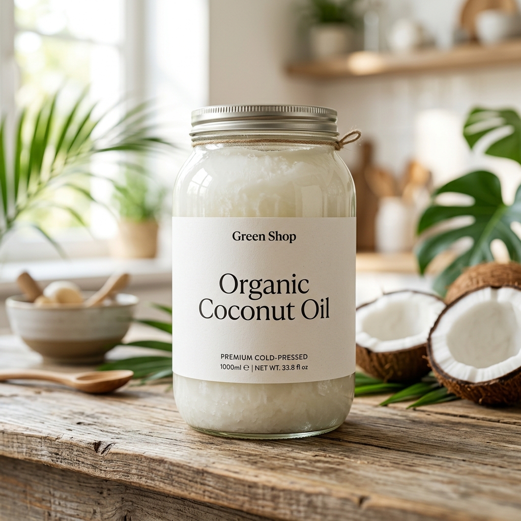green shop organic coconut oil1000ml