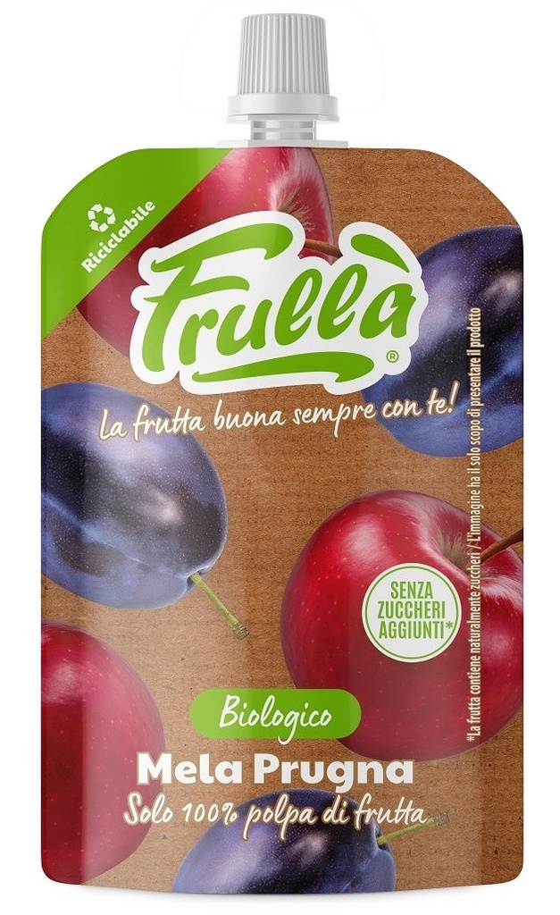 [8024985013437] Frulla Organic Apple Plum Puree 100g