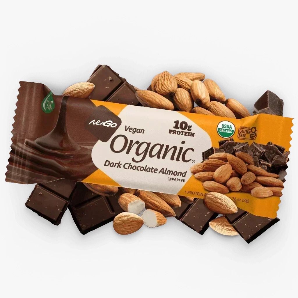 [691535485013] NUGO GF Dark Chocolate Almond Bar 50g