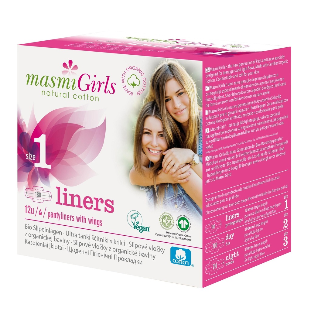 [8432984001629] Masmi Girls Panty Liners 12 Pads