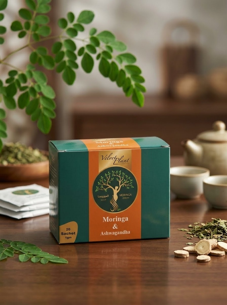 [6253810860799] Moringa Jordan Moringa Tea with Ashwagandha 20 Sachets