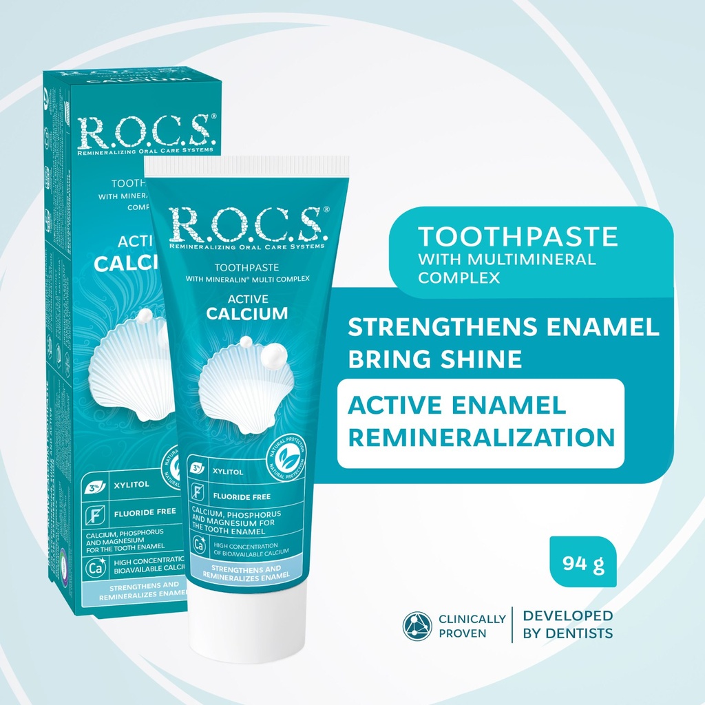 [4607034478056] ROCS Active Calcium Toothpaste 94g