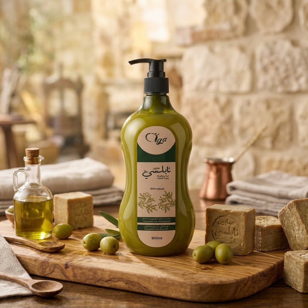 [6254000643147] Aga Nabulsi Hand Wash & Shower Soap 900ml