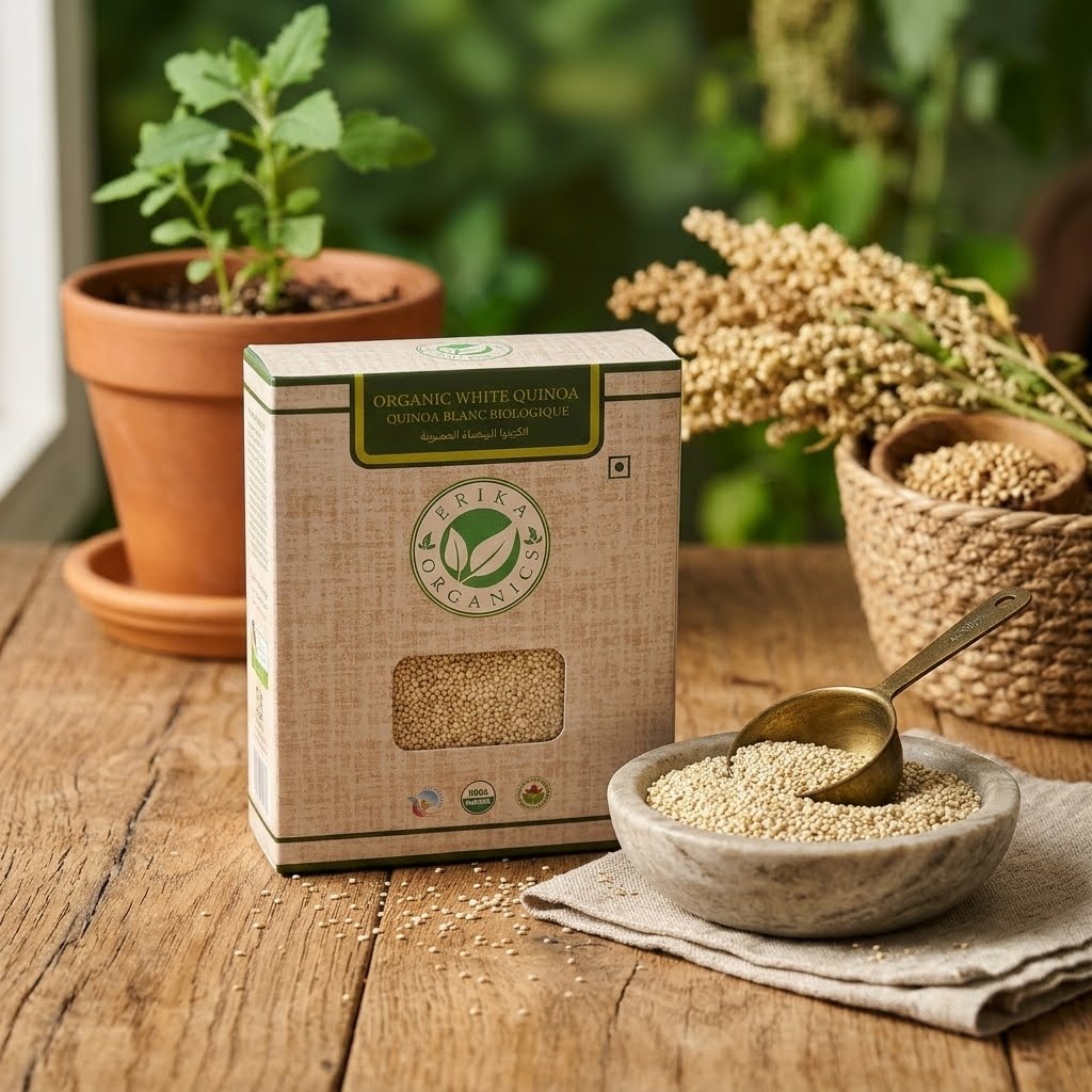 [8906213090420] ERIKA Organic White Quinoa 500g
