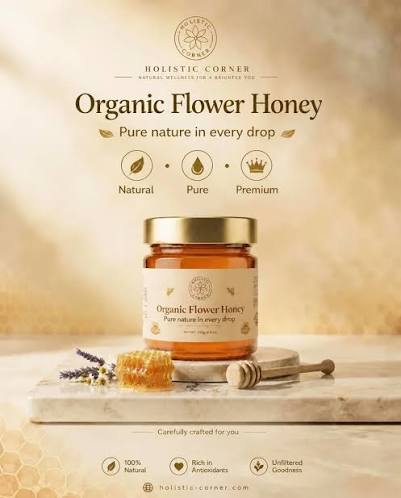 [8685185803107] Holistic Corner Organic Flower Honey 300 g